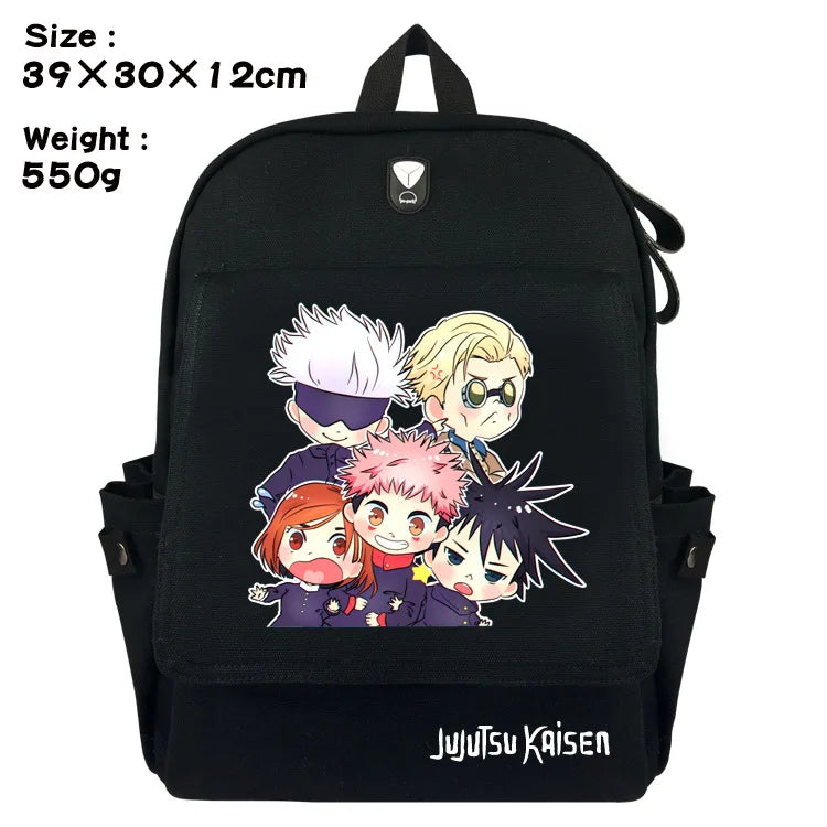 Jujutsu Kaisen Canvas Rucksack Backpack Student Schoolbag Bag Travel