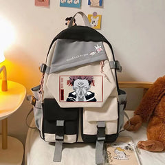 Jujutsu Kaisen Yuta Angry Eyes Vintage Anime Backpacks School Laptop Bagpack