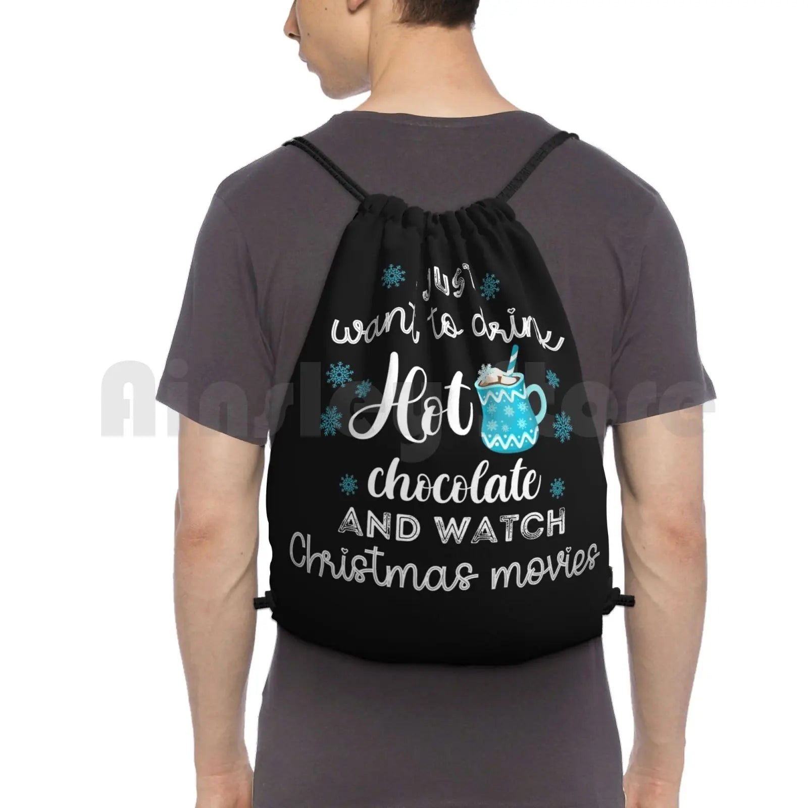Holiday Movie & Chocolate Backpack Bag
