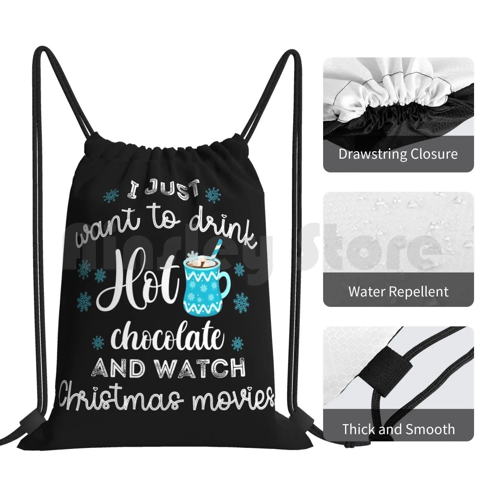 Holiday Movie & Chocolate Backpack Bag