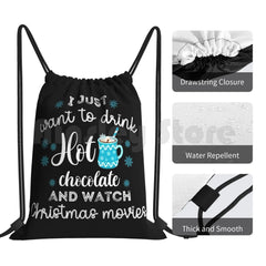 Holiday Movie & Chocolate Backpack Bag