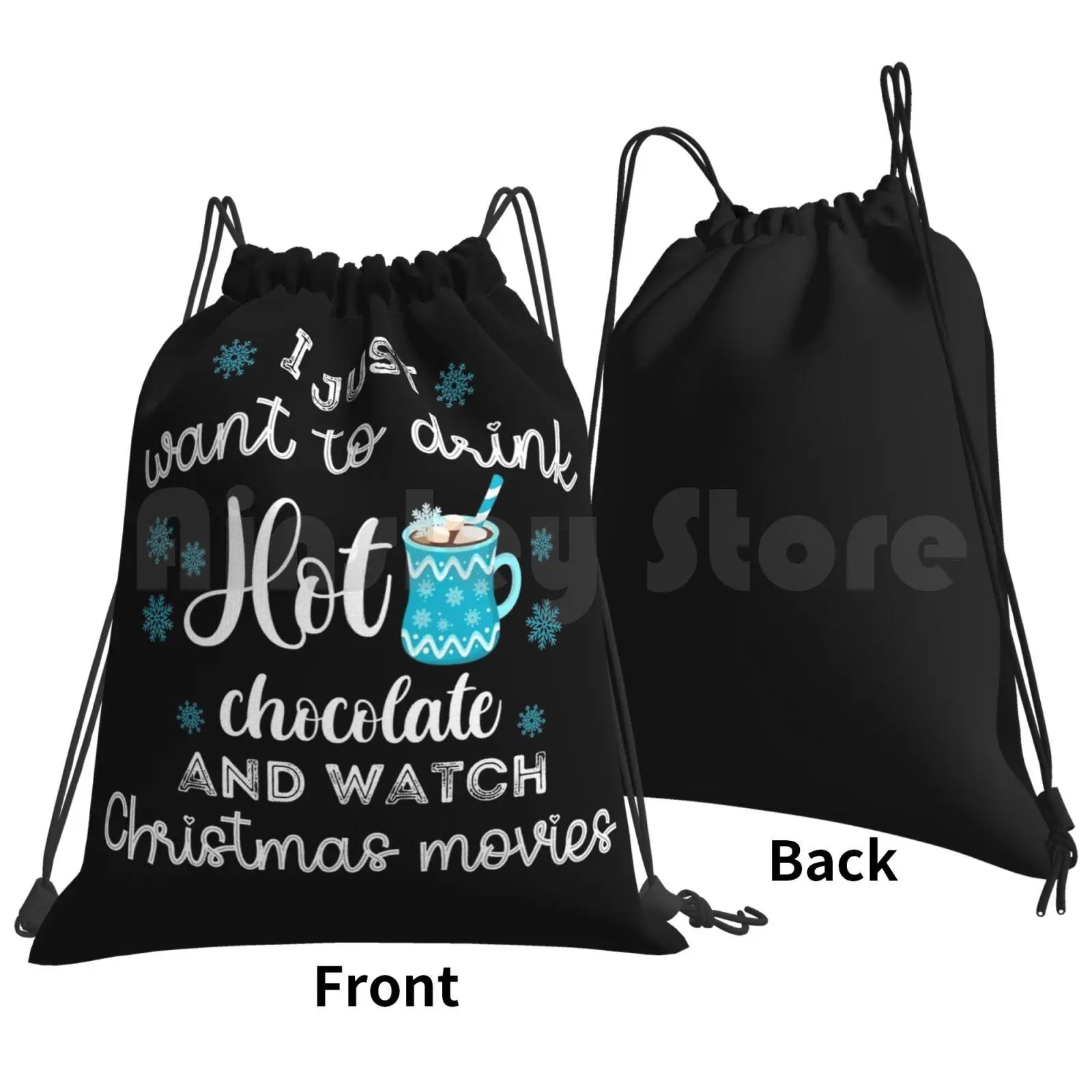 Holiday Movie & Chocolate Backpack Bag