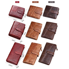 Men Leather Wallets Casual Male Wallet Clutch Bag Long Wallet
