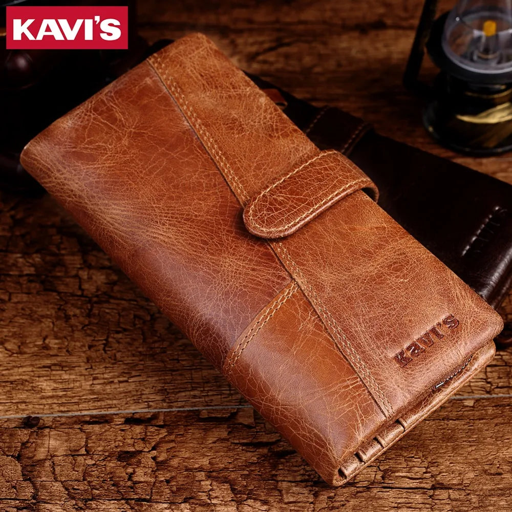 Men Leather Wallets Casual Male Wallet Clutch Bag Long Wallet