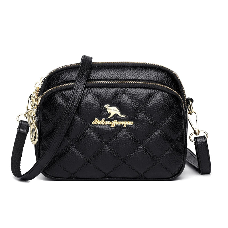 Rhombus Women's Bag Small Shoulder Messenger Round Bag