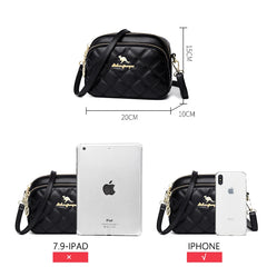 Rhombus Women's Bag Small Shoulder Messenger Round Bag