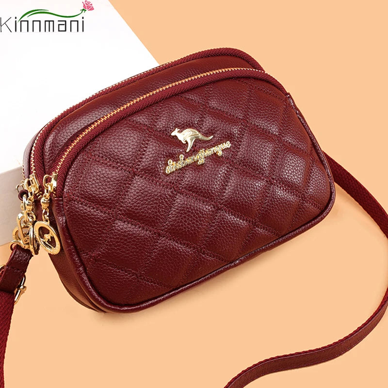 Rhombus Women's Bag Small Shoulder Messenger Round Bag