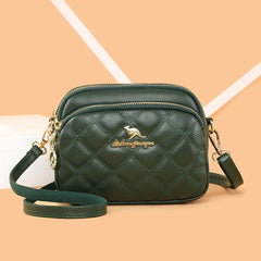 Rhombus Women's Bag Small Shoulder Messenger Round Bag