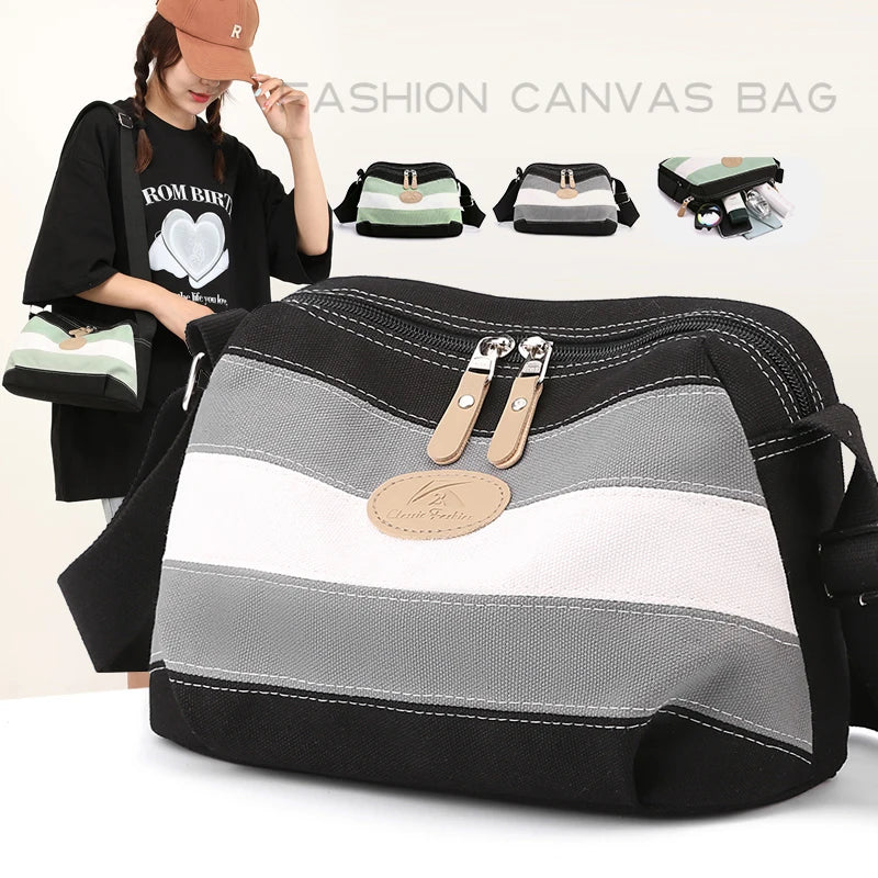 Summer Mini Canvas Shoulder Bag Casual Pouch
