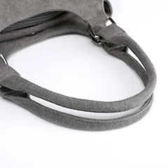 Canvas Multi-pocket Women's Shoulder Bag Casual Tote