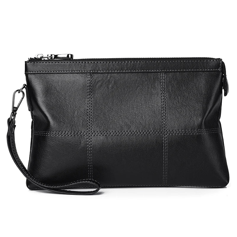 Kangaroo Business Men Wallet Leather Envelope Purse Clutch Bag