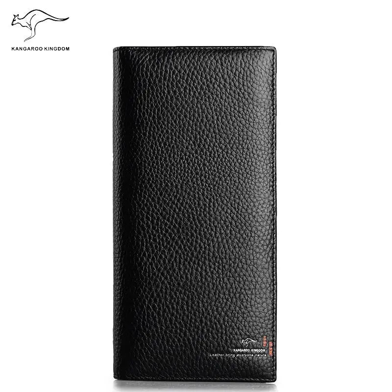 Kangaroo Kingdom Men Wallets Long Leather Wallet Purse