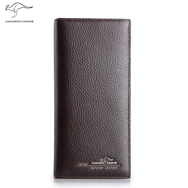 Kangaroo Kingdom Men Wallets Long Leather Wallet Purse