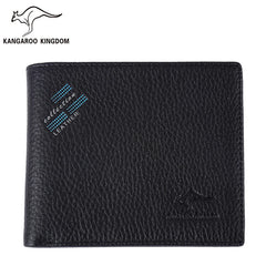 Kangaroo Kingdom Men Wallets Leather Short Wallet Male Pocket