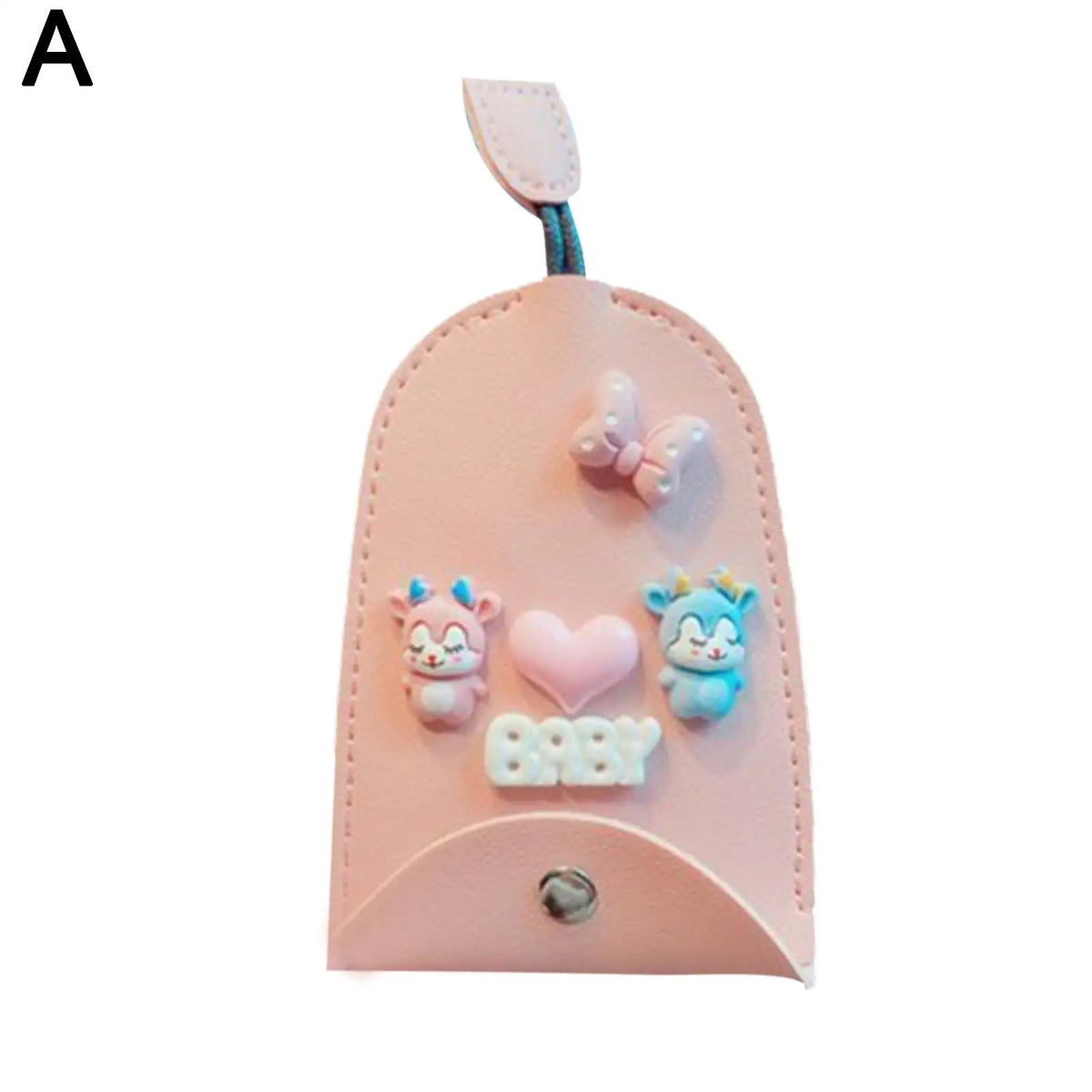 Key Bag Cartoon Unisex PU Leather Key Wallets Car Key Holder