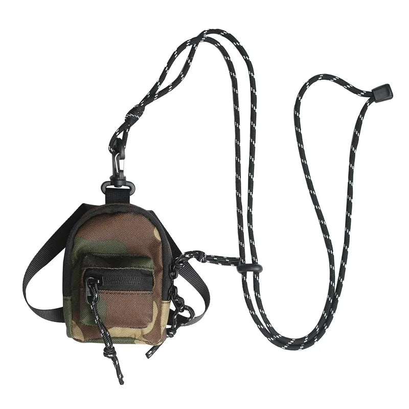 Key Storage Bag Mini Backpack Zipper Housekeeper Pocket