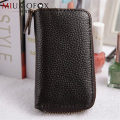 Leather Key Holder Keychain Case Wallet Unisex Key Organizer