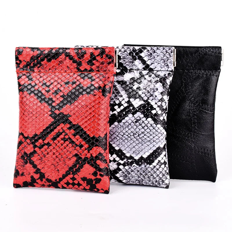 Snake Pattern Key Wallet Keychain Housekeeper Case Holder