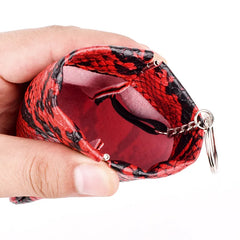 Snake Pattern Key Wallet Keychain Housekeeper Case Holder