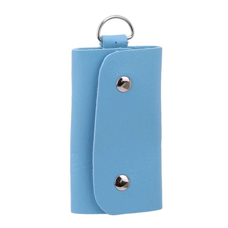 Key Wallet Leather Buckle Key Case Keys Holder Car Keychain Organizer