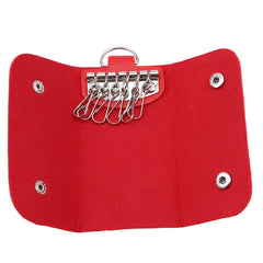 Key Wallet Leather Buckle Key Case Keys Holder Car Keychain Organizer