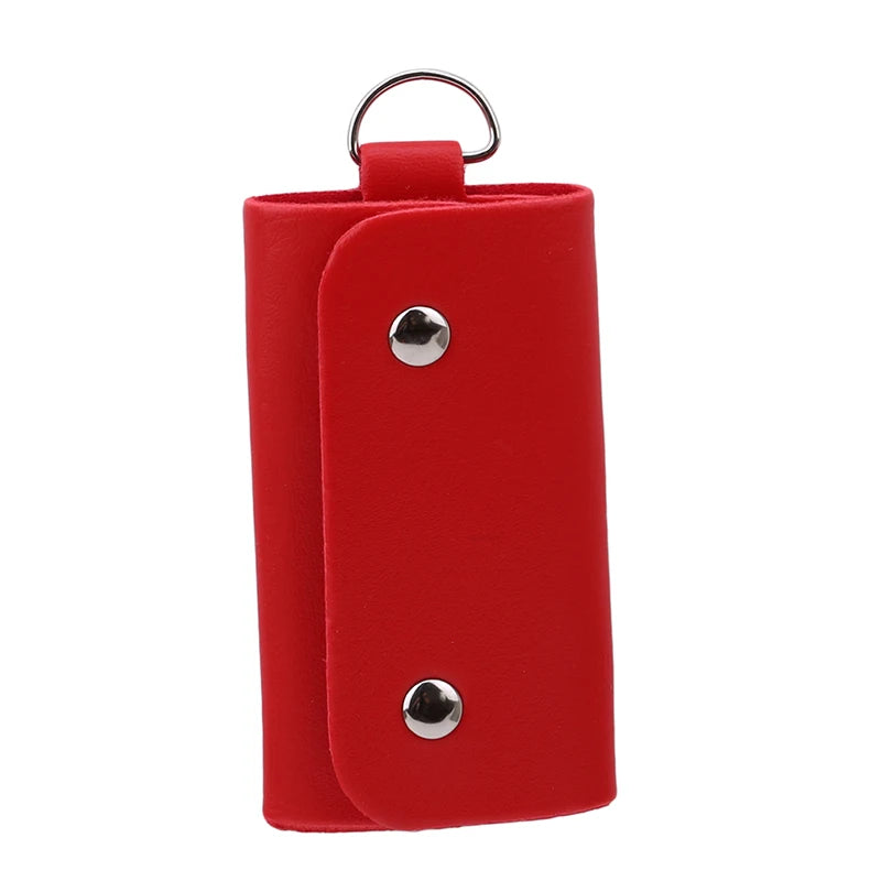 Key Wallet Leather Buckle Key Case Keys Holder Car Keychain Organizer