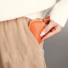 Unisex Zipper Mini Small Keychain Holder Pouch Portable Car-key Storage