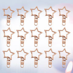 Keychain Key Rings Ring Holder Metal Alloy High End Flat Chain Star Car Keyring
