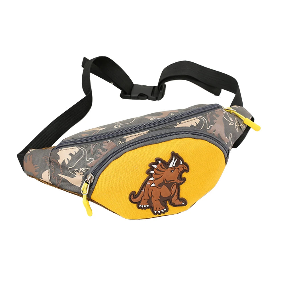 Kid Waist Bag For Girl Boy Fanny Cartoon Dinosaur Chest Bag