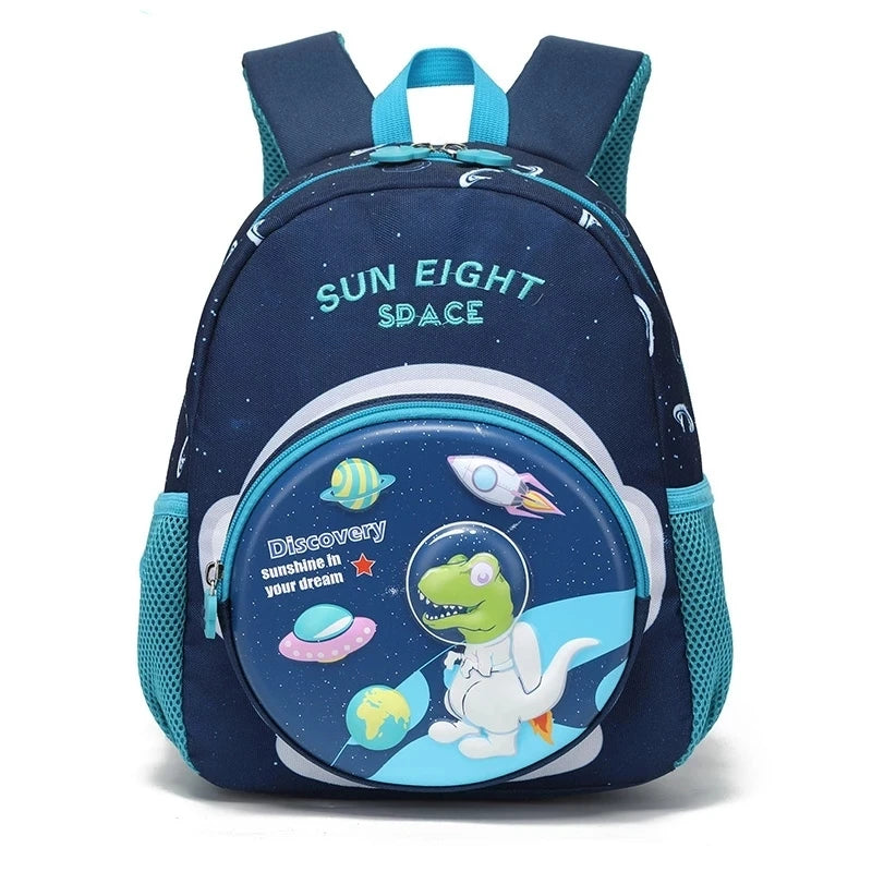 3D Dinosaur Space Kindergarten Backpack Waterproof Baby Bag