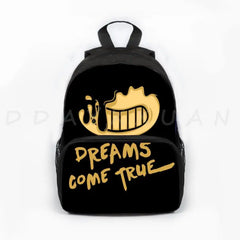 Bendy Kindergarten Schoolbag Travel Backpack Students Ink Machine Bag