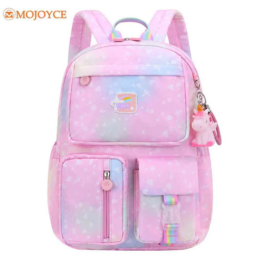 Rainbow School Backpack Water Resistant for Kids