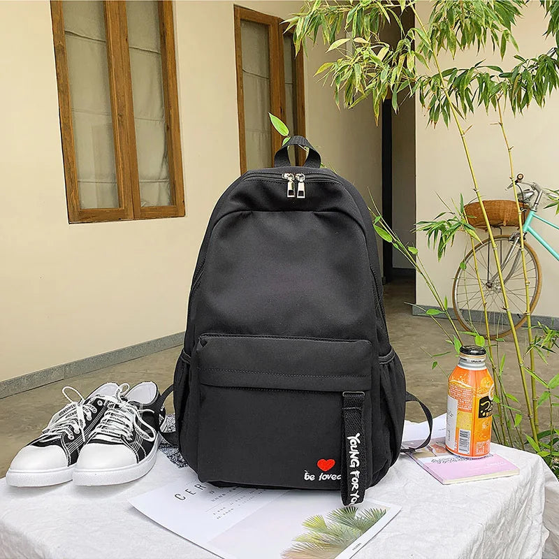 Girls Summer Nylon Backpack School Bag