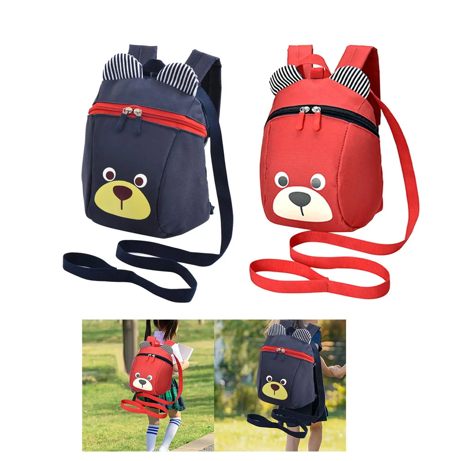 Kids Harness Bookbag with Leash Adjustable for Toys