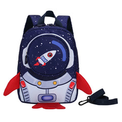 3D Rocket Kids Nylon Casual Backpack Boys Girls School Bag