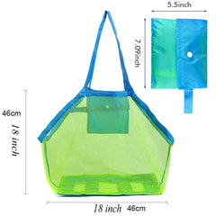 Kids Sand Away Portable Foldable Beach Bags Children Toys Storage Bags