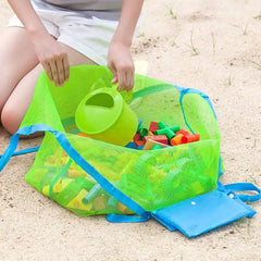 Kids Sand Away Portable Foldable Beach Bags Children Toys Storage Bags