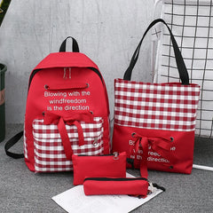 Girls Waterproof Oxford Backpack Large Capacity School Bag