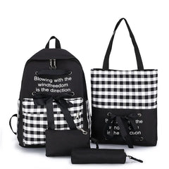 Girls Waterproof Oxford Backpack Large Capacity School Bag