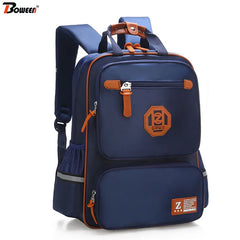 Boys School Backpack Orthopedic Waterproof Nylon Bookbag
