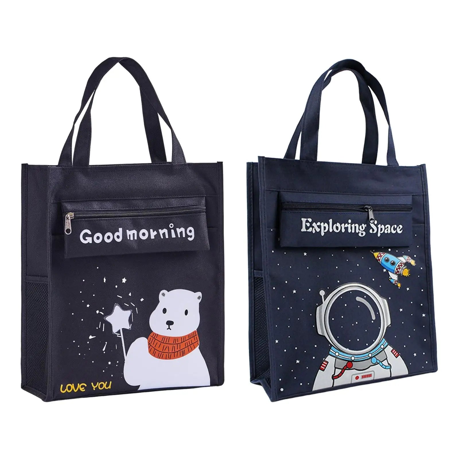 Children's Activity Tote Bag with Mesh Pocket