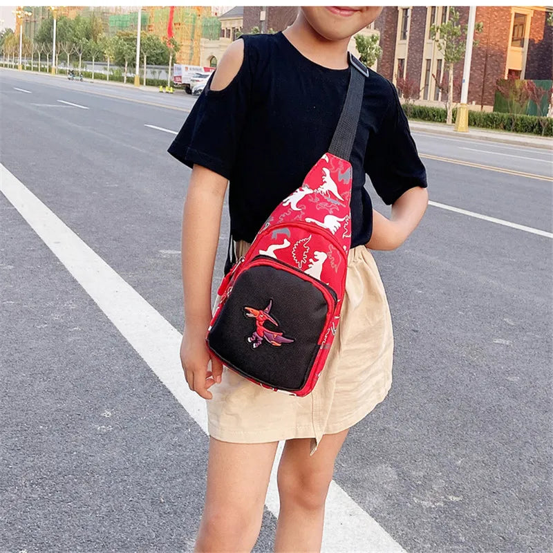 Kids Dinosaur Waist Pack Mini Sling Backpack