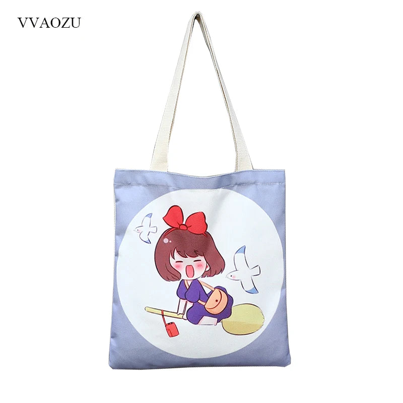 Kiki's Service Cosplay Handbag Spirited Away Canvas Shoulder Bag