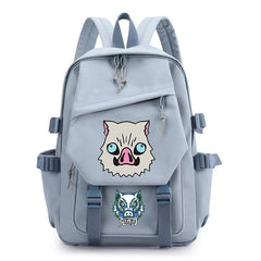 Kimetsu No Yaiba Backpack Funny Inosuke Student Bag Light School Bag