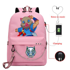 Kimetsu No Yaiba Inosuke Anti-theft Backpack