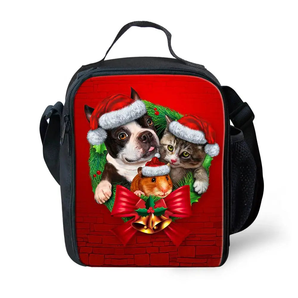 Christmas Printing Kindergarten School Bag for Girls