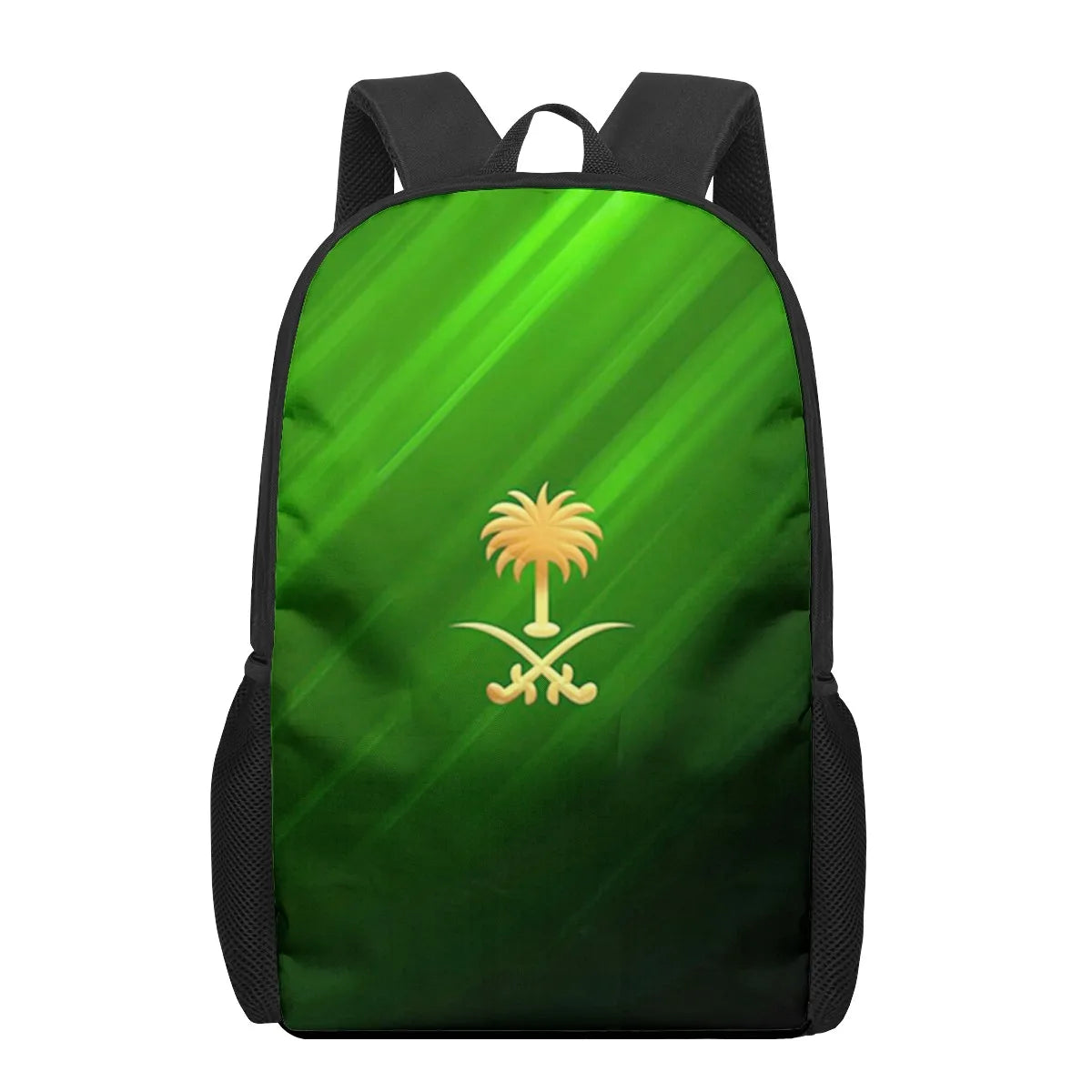 Saudi Arabia Flag 3D Print School Backpack for Boys Girls Teenager Kids Book Bag