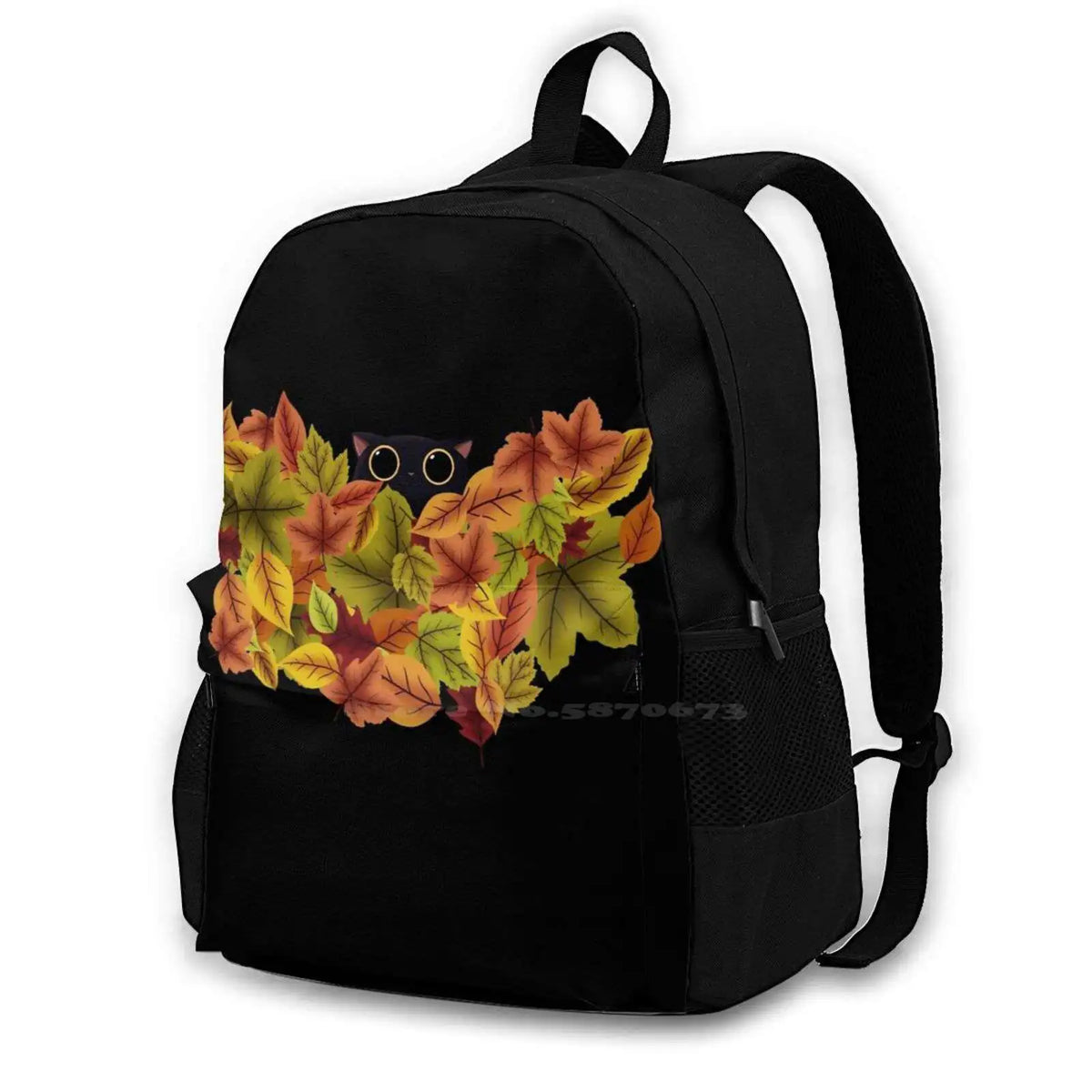 Kitten Hiding In A Bush Backpack