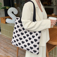 Knitted Shoulder Bag Large-capacity Casual Tote Bag