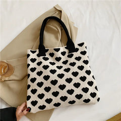 Knitted Shoulder Bag Large-capacity Casual Tote Bag